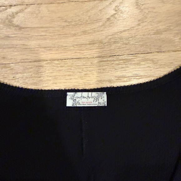 Free People Black Long Sleeve Top - Picture 2 of 3